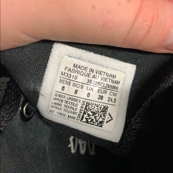 All black high top converse - Picture 3 of 3